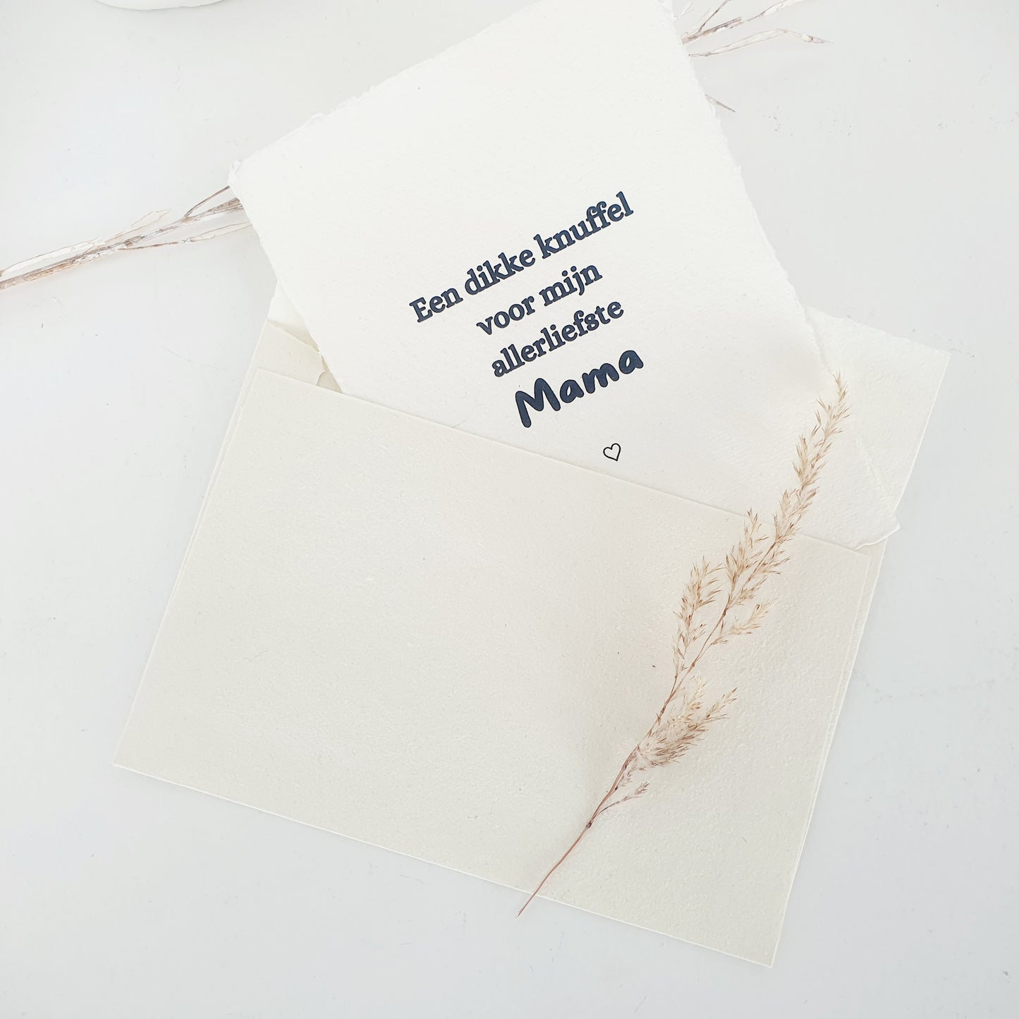 Handgeschept papier allerliefste mama