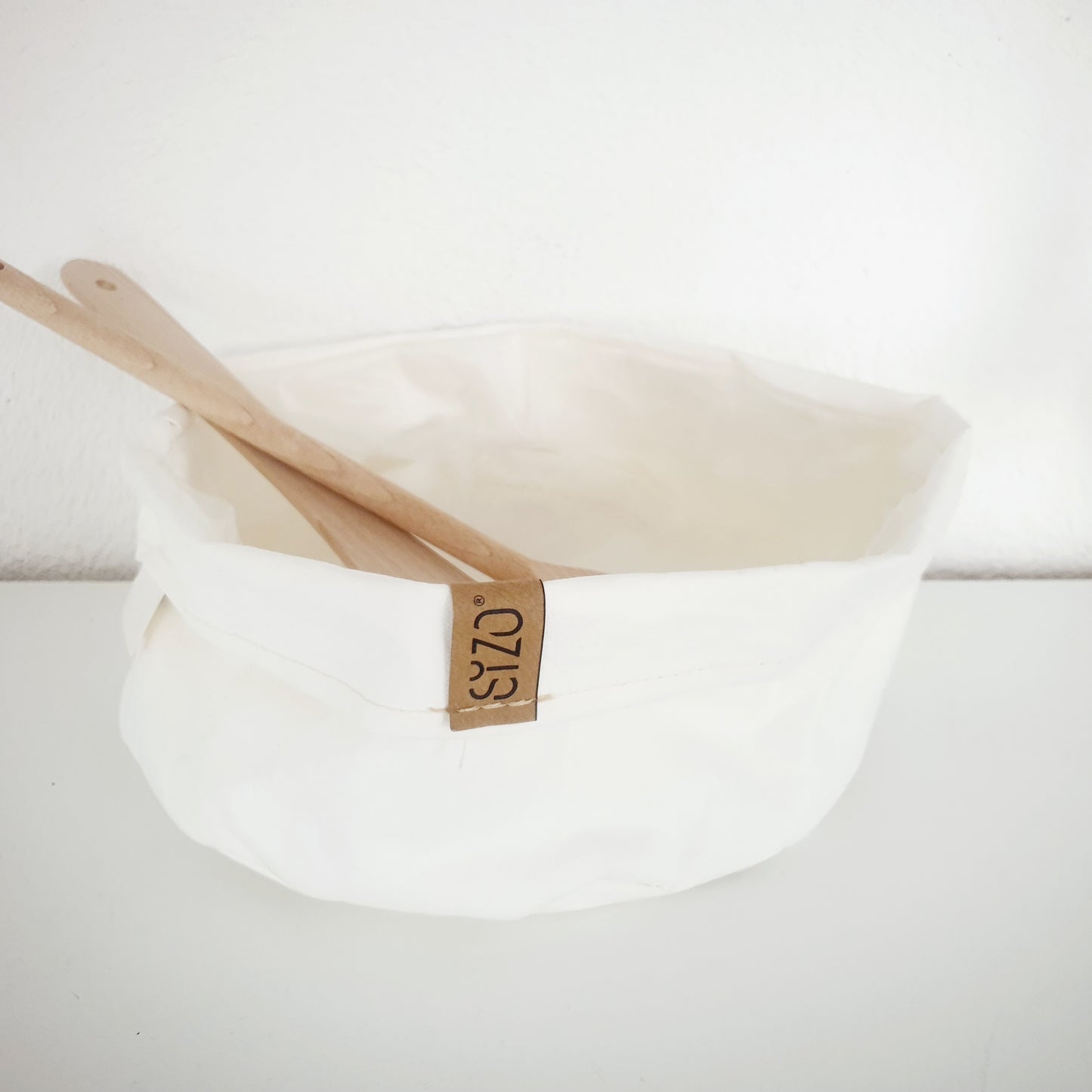 Sizo paperbag wit 25x10