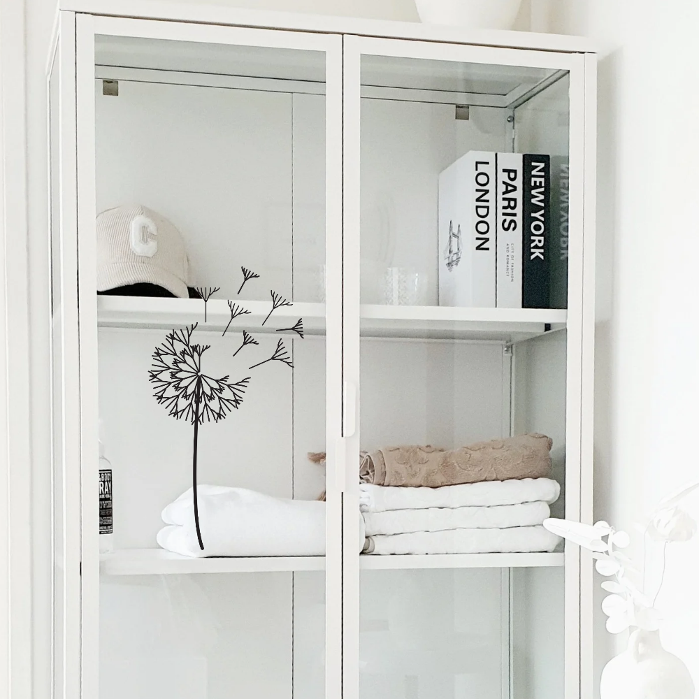 Raamfolie paardebloem