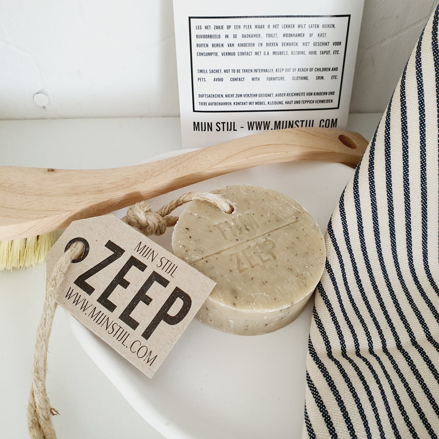 Zeep parfum tijm met opdruk