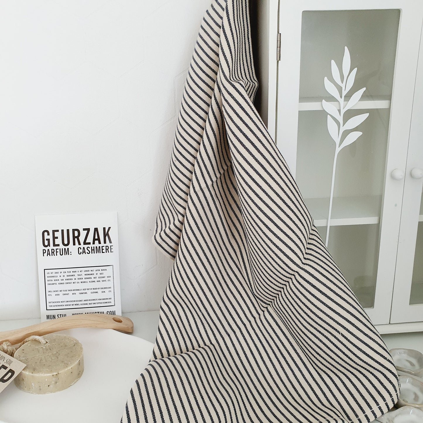 Keukendoek streep jeans