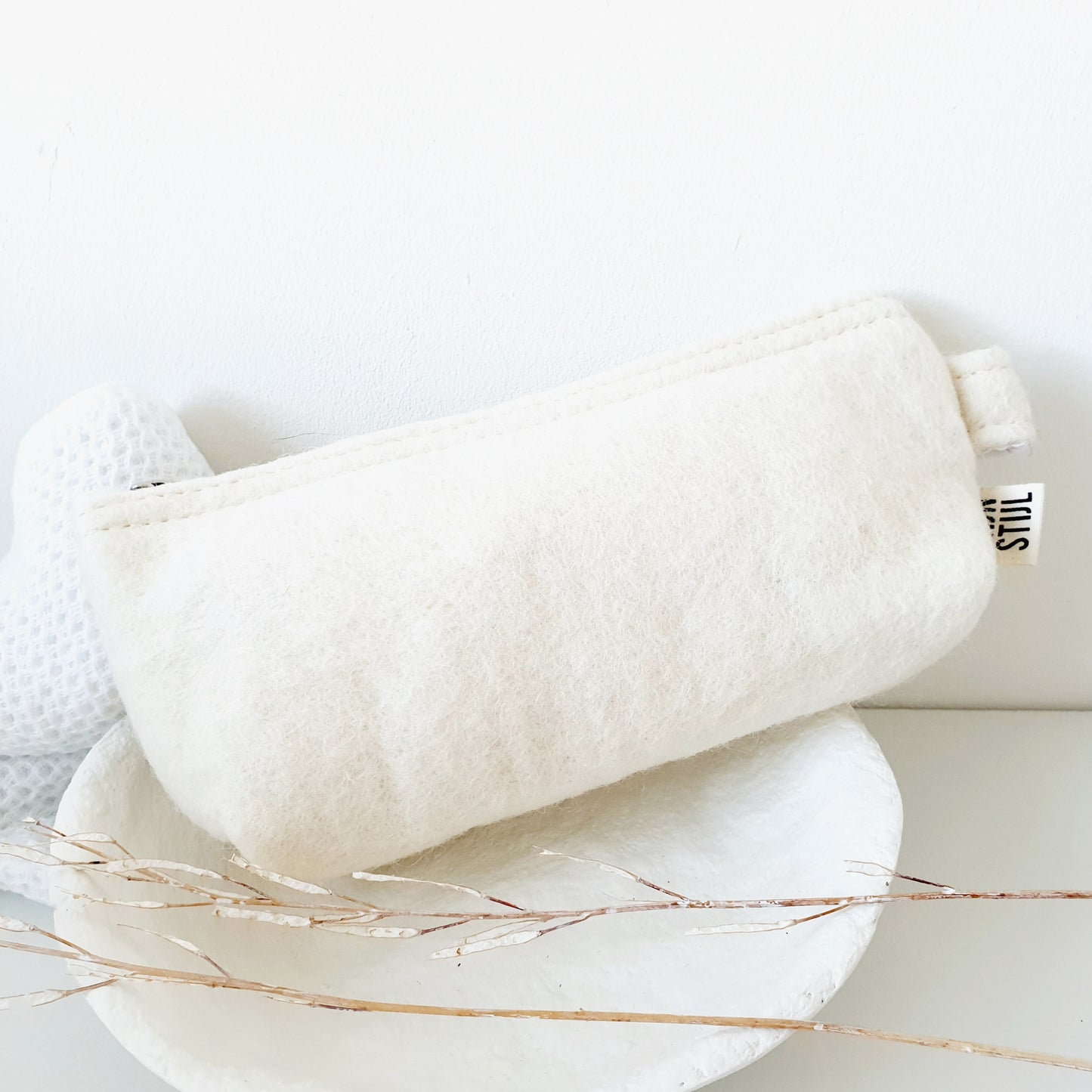 Wollen toilettas/etui