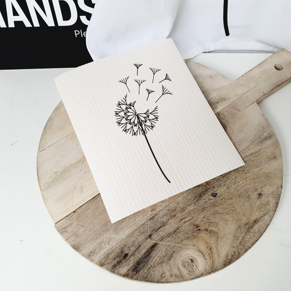 Dandelion dishcloth