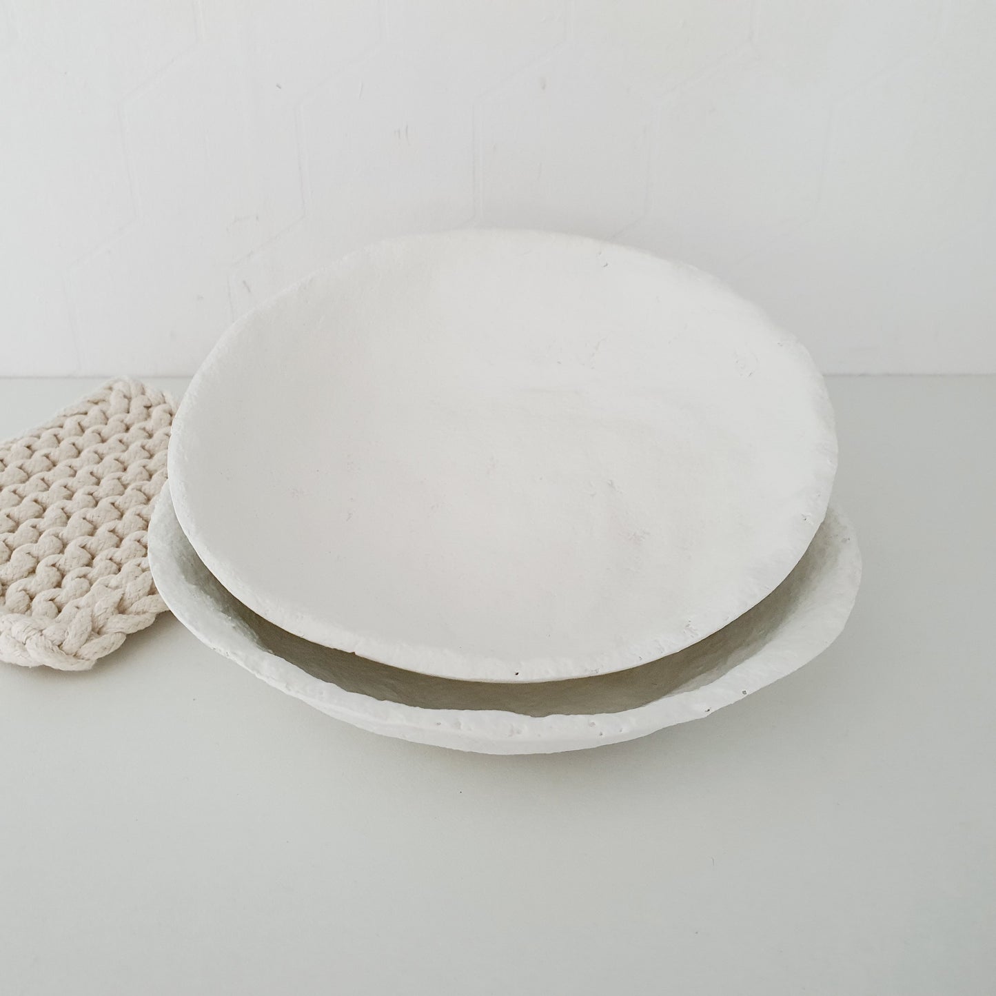 Paper mache bowl Joy