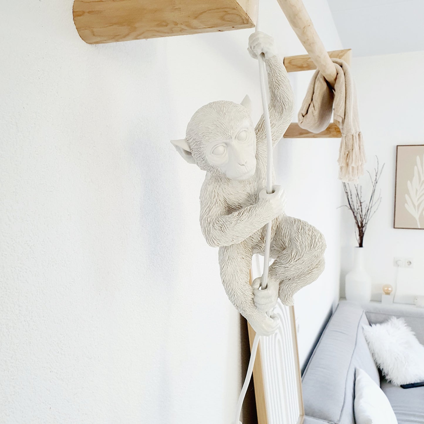 Monkey weiße Pendelleuchte