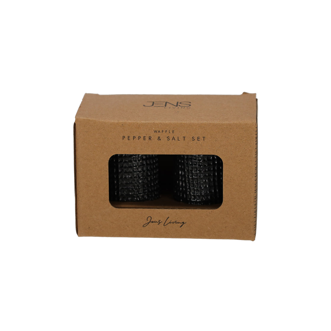 JENS Living Wafel Peper & Zout Set zwart