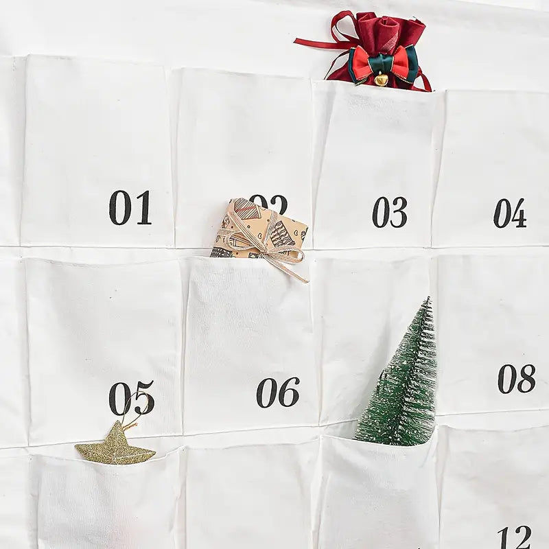 Adventkalender stof canvas