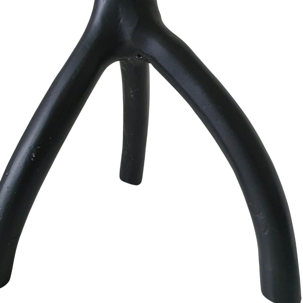 Metal candlestick tripod