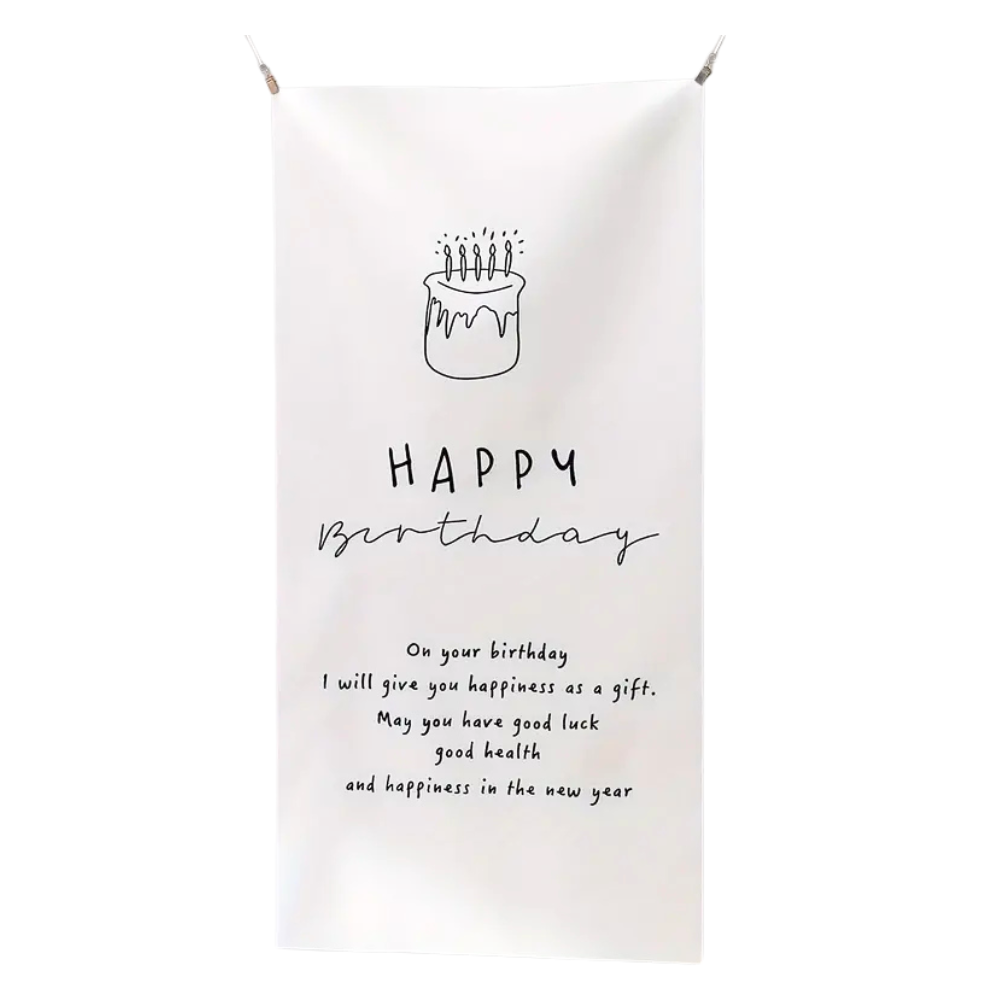 Stoffen felicitatie doek taart