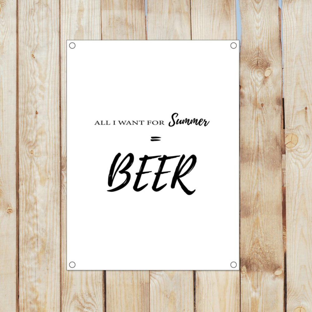 Tuinposter beer
