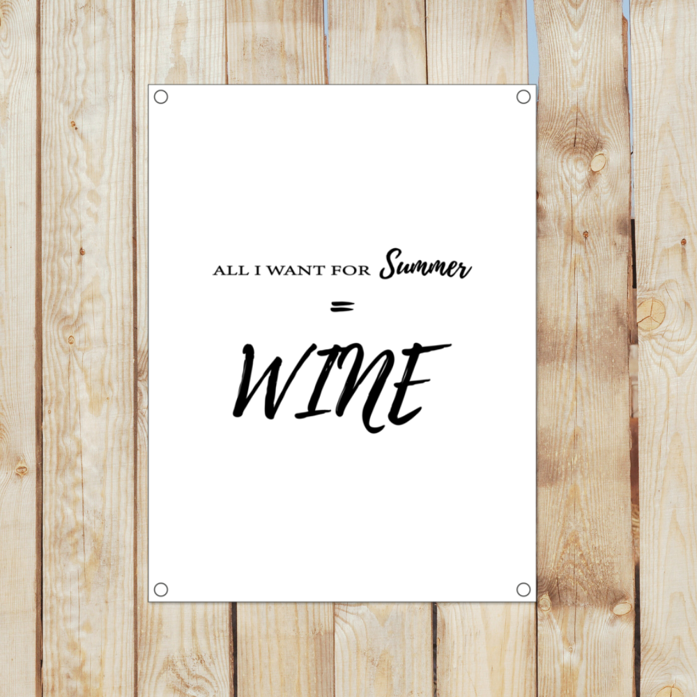 Tuinposter wine