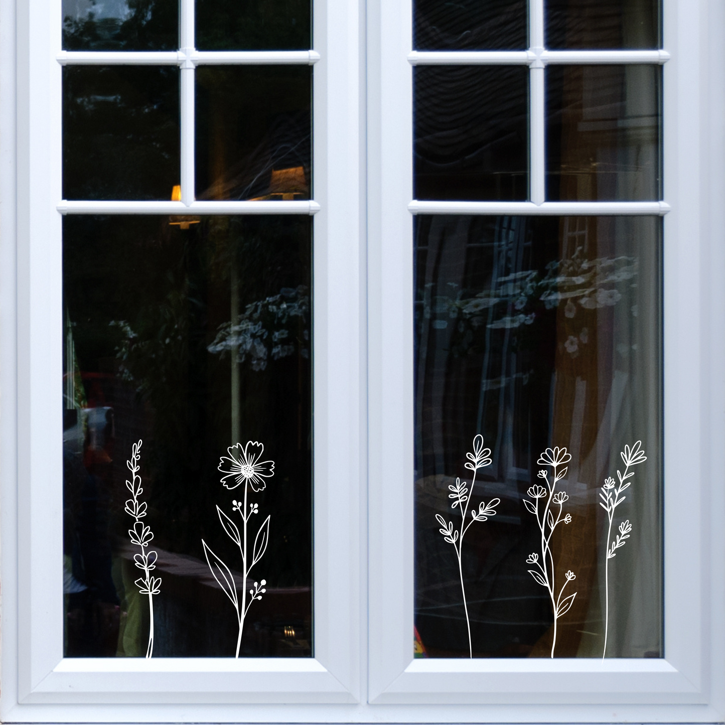 Raamfolie wilde bloemen (BESTSELLER)
