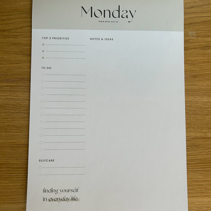 Monday notitieblok