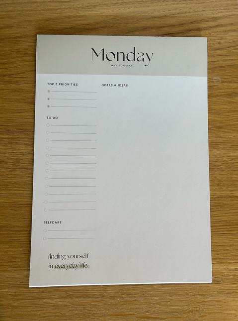 Monday notitieblok