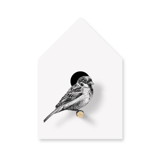 Musje met vogelhuisje