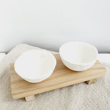 Papiermache schaaltjes set van 2