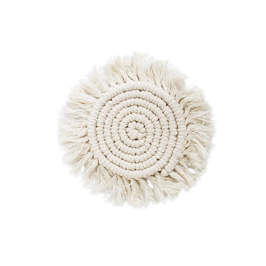 Macramé coaster