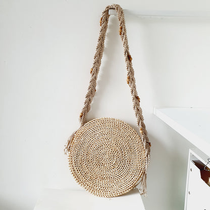 Tas met macrame schouderband