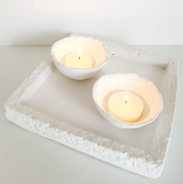 Pappmaché-Schalen im 2er-Set