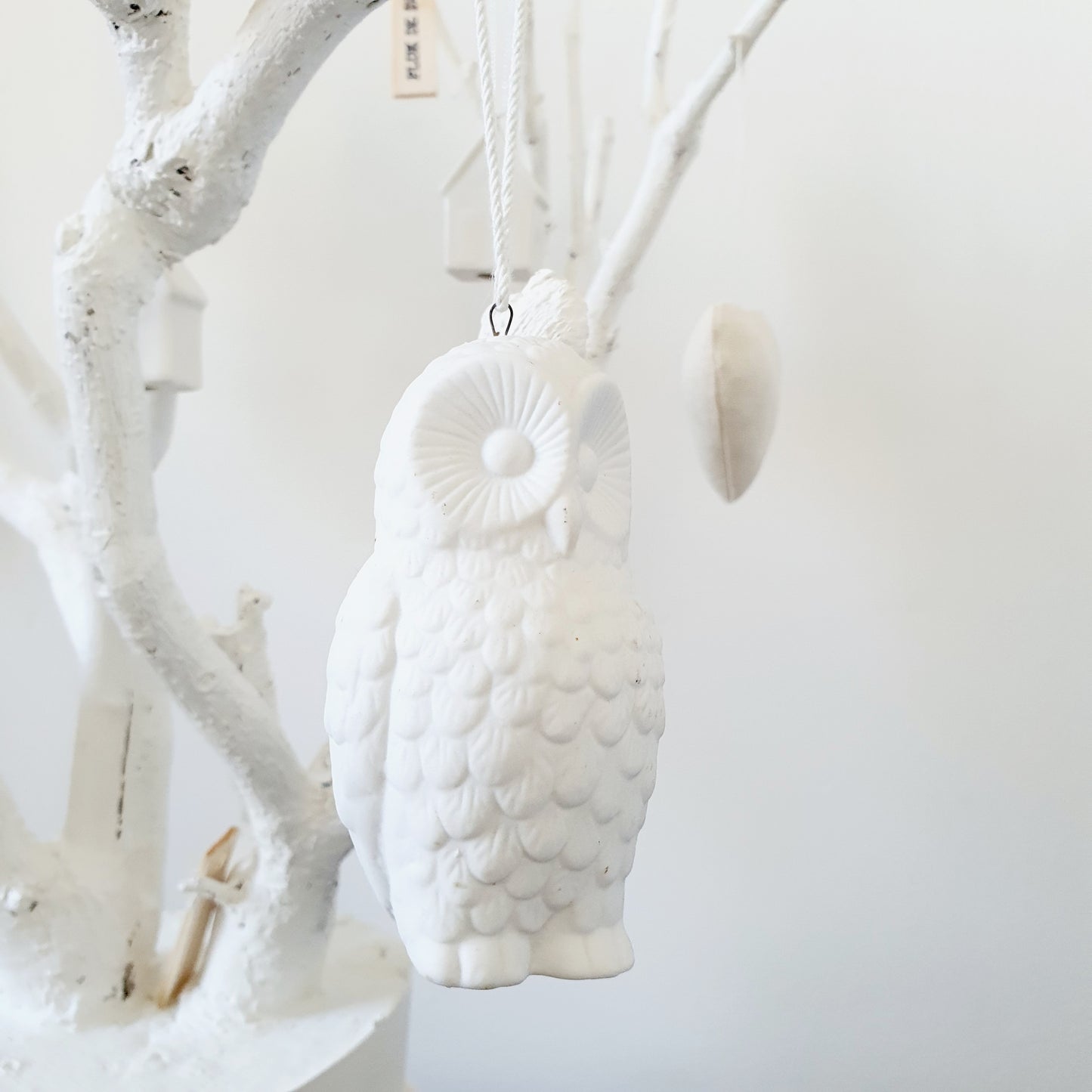 White owl pendant