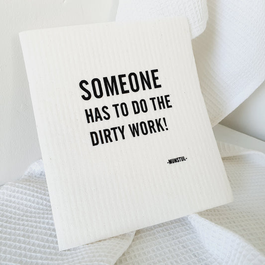 Dishcloth with cool text