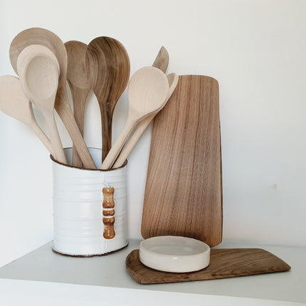 Walnoten houten pollepel