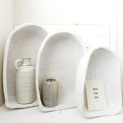 Papier-mache wandkastje S