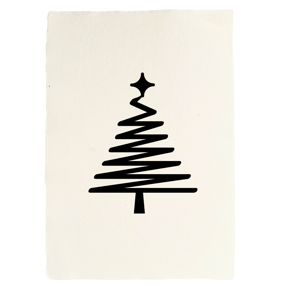 Poster A4 | kerstboom illustratie