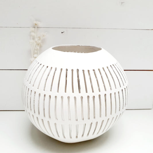 Tea light holder coconut L