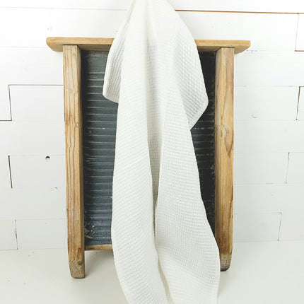 Gastendoekje wit wafel