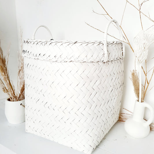 Rattan baskets set of 3 pieces