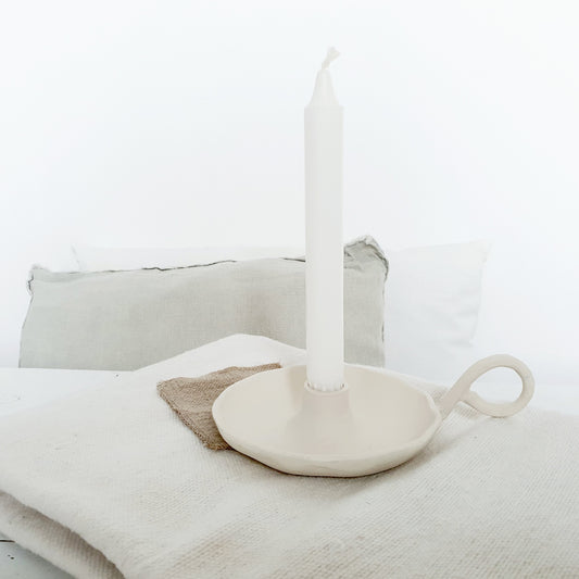 Candlestick Agra white