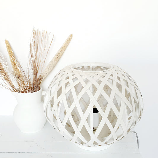 Standing Lamp Bamboo White