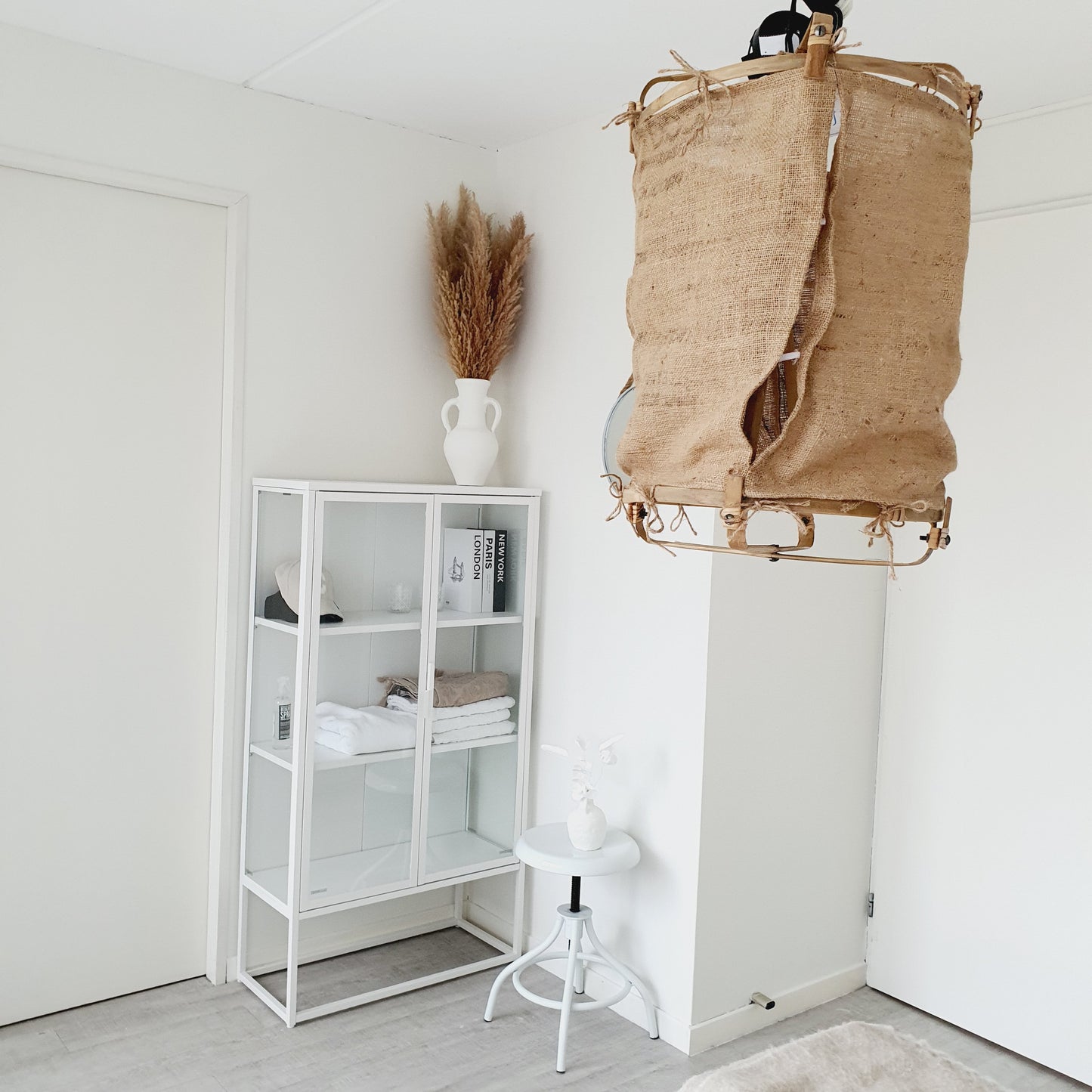 Lamp bamboe frame en jute