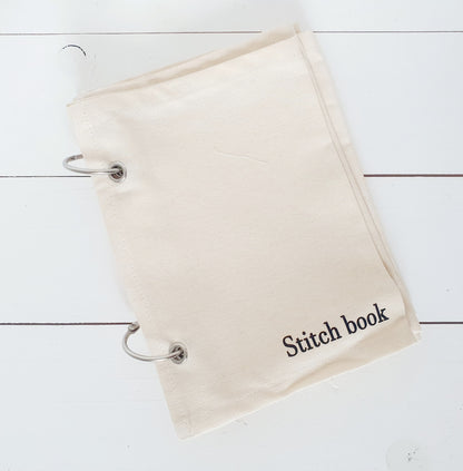 Stitched art noteboek ecru