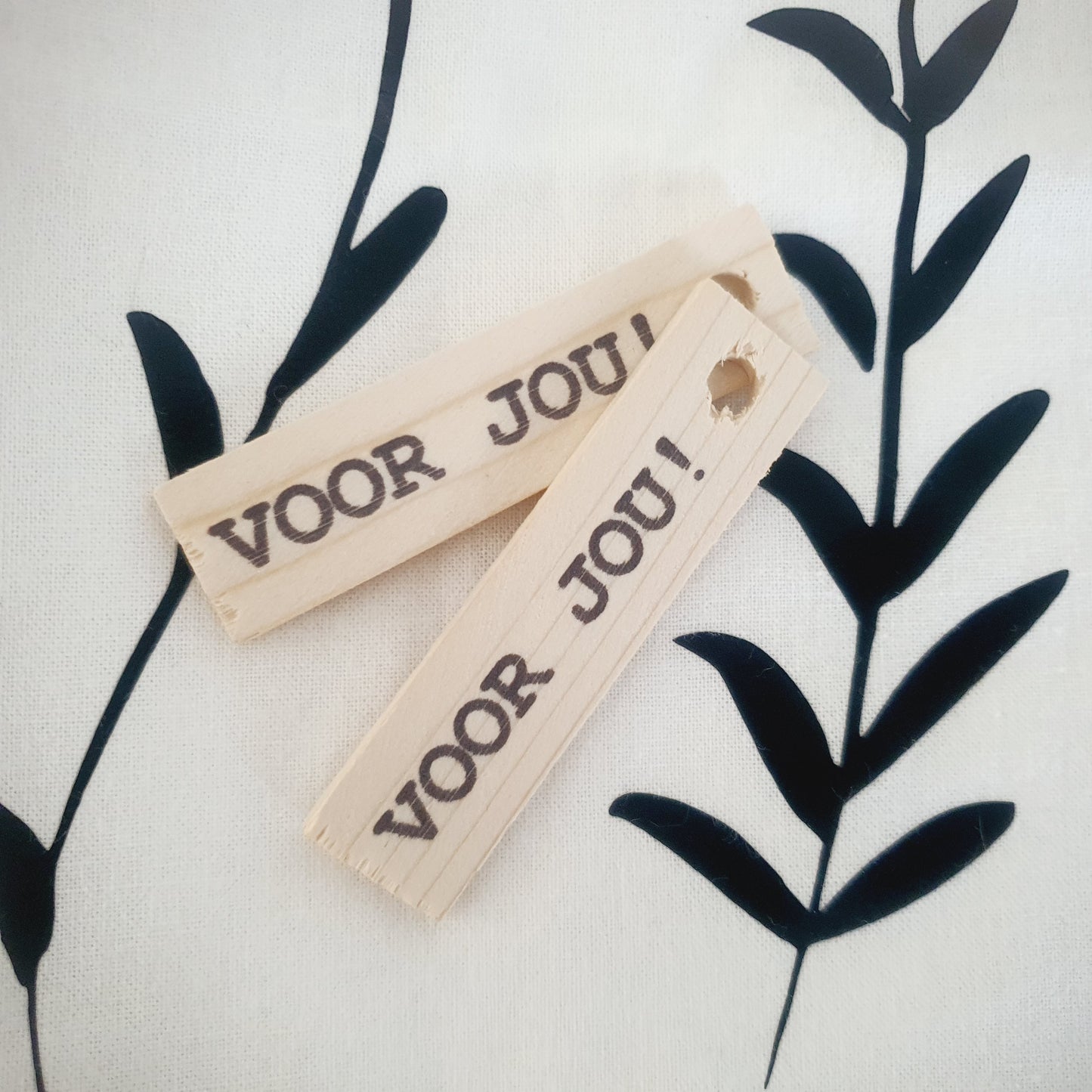 Houten labels voor jou