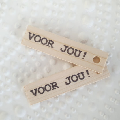 Houten labels voor jou