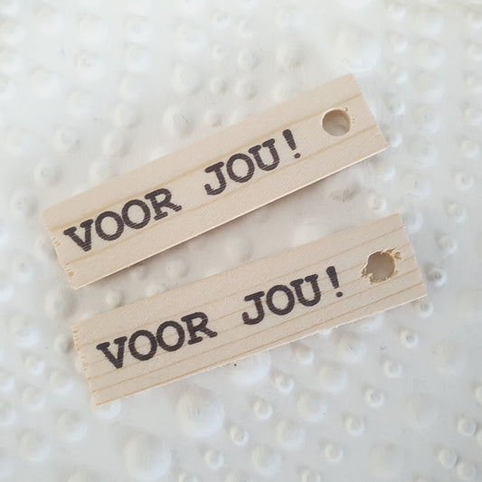 Houten labels voor jou