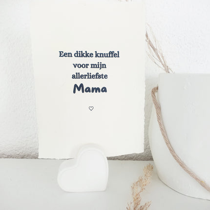 Handgeschept papier allerliefste mama