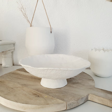 Papiermache schaaltje op voet