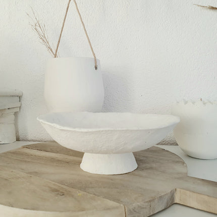 Papiermache schaaltje op voet