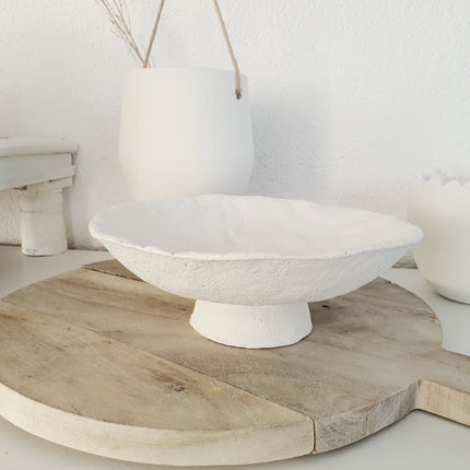 Papiermache schaaltje op voet