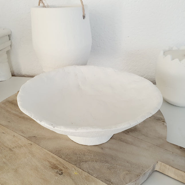 Papiermache schaaltje op voet