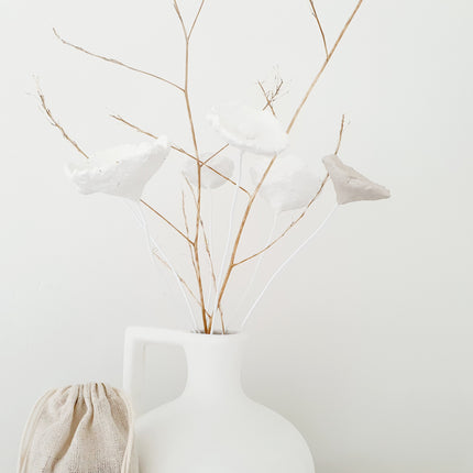 Papier-maché bloem zand