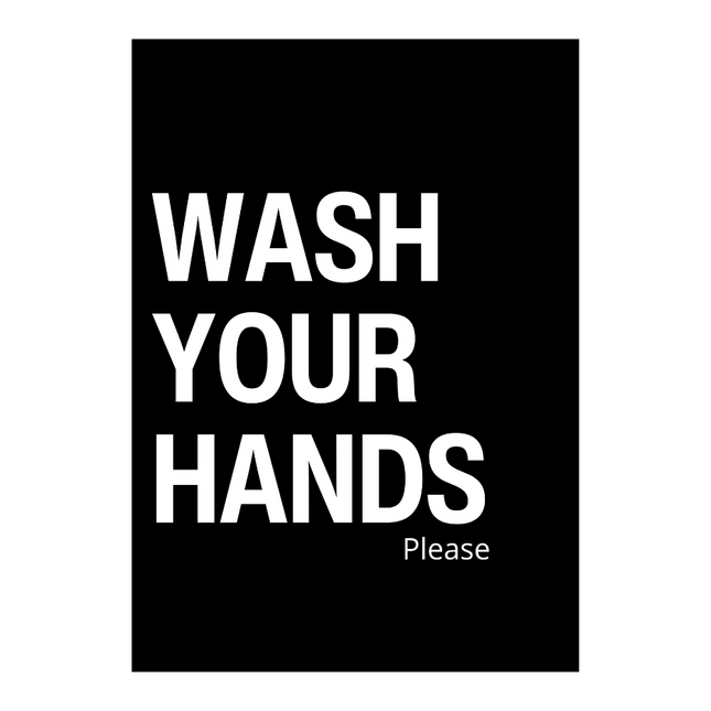 Poster A4 - wash your hands