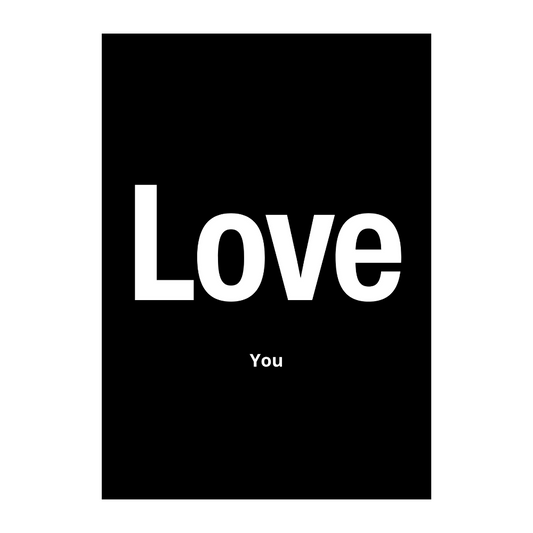 Poster A4 - LOVE you