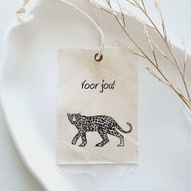 Label panter - 2 stuks