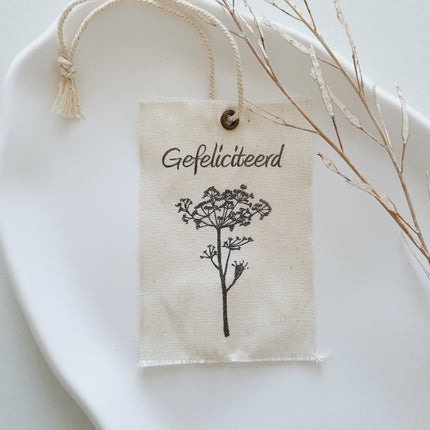 Etikett Bärentatze Glückwünsche - 2 Stück