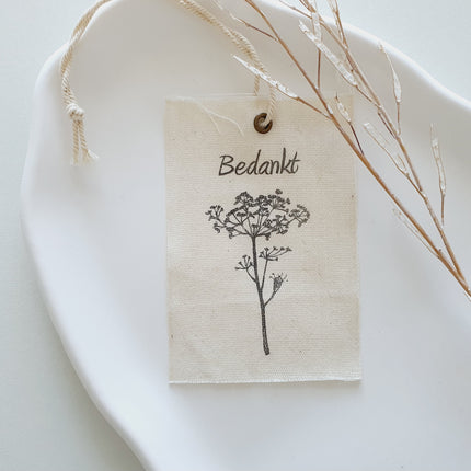 Label bedankt - 2 stuks