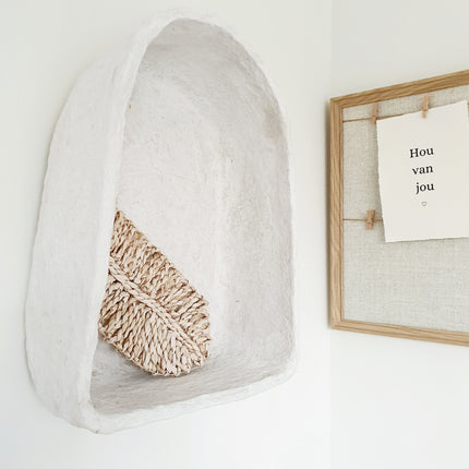 Papier-mache wandkastje L